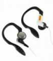 Pirelli Ear Clip Sports Headphones Bass Pipe Design 3.5mm Stereo Jack 15mm Unit[Black / White]