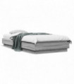 vidaXL Bed Frame Grey Sonoma 90x200 cm Engineered Wood