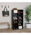 Shoe Rack Black 54x34x100.5 cm Engineered Wood