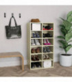 Shoe Rack Sonoma Oak 54x34x100.5 cm Engineered Wood