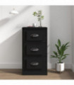vidaXL Sideboard Black 36x35.5x67.5 cm Engineered Wood