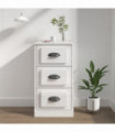 vidaXL Sideboard High Gloss White 36x35.5x67.5 cm Engineered Wood