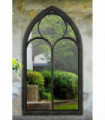 Somerley Chapel Arch Large Black Garden Mirror 150 x 81 CM