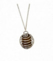 Spiral Tumbled Pendant, Tiger's Eye