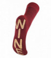 WINE Slipper Socks (Red)