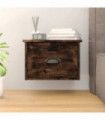 vidaXL Wall-mounted Bedside Cabinet Smoked Oak 41.5x36x28cm