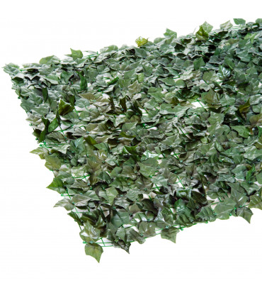 Artificial Leaf Screen Panel, 3x1 m-Dark Green