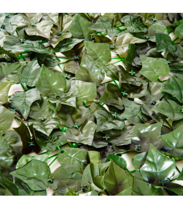 Artificial Leaf Screen Panel, 3x1 m-Dark Green