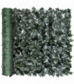 Artificial Leaf Screen Panel, 2.4x1 m-Dark Green