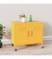 vidaXL Storage Cabinet Mustard Yellow 60x35x56 cm Steel