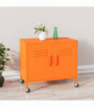 vidaXL Storage Cabinet Orange 60x35x56 cm Steel