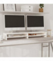 vidaXL Monitor Stand White 100x24x13 cm Solid Wood Pine