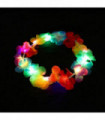 10pcs LED Hawaiian Lei Floral Headband Light Up Flower Crown Glow Wreath Headband Summer Beach Pool Wedding Party Decorations