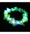 10pcs LED Hawaiian Lei Floral Headband Light Up Flower Crown Glow Wreath Headband Summer Beach Pool Wedding Party Decorations