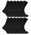 12 Pairs Non Elastic 100% Cotton Socks (6-11 / TSFD03)