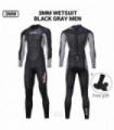 3MM Neoprene Wetsuit Men Surf Scuba Diving Suit Equipment Underwater Fishing Spearfishing Kitesurf Swimwear Wet Suit Equipment