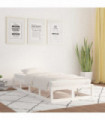Bed Frame White 90x200 cm Solid Wood