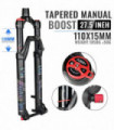 Bicycle Suspension Fork NanLio MATE 32MM Rebound Adjustment Mountain Bike Oil Air Forks 26/27.5/29 Inch 120/140MM Travel