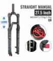 Bicycle Suspension Fork NanLio MATE 32MM Rebound Adjustment Mountain Bike Oil Air Forks 26/27.5/29 Inch 120/140MM Travel