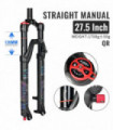 Bicycle Suspension Fork NanLio MATE 32MM Rebound Adjustment Mountain Bike Oil Air Forks 26/27.5/29 Inch 120/140MM Travel