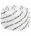 vidaXL Braided Boat Rope White 16 mmx50 m Polyester