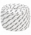 vidaXL Braided Boat Rope White 14 mmx25 m Polyester