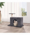 Cat Tree with Sisal Scratching Post Dark Grey 51 cm