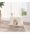 Cat Tree with Sisal Scratching Post Cream 51 cm