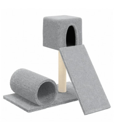 Cat Tree with Sisal Scratching Post Light Grey 59 cm