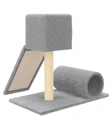Cat Tree with Sisal Scratching Post Light Grey 59 cm