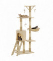 Cat Tree with Sisal Scratching Posts 138 cm Beige