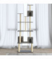 Cat Tree with Sisal Scratching Posts Light Grey 188 cm