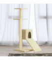 Cat Tree with Sisal Scratching Posts Cream 92 cm