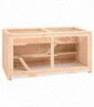 vidaXL Hamster Cage 89.5x45x45 cm Solid Wood Fir