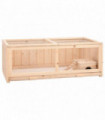 vidaXL Hamster Cage 104x52x38 cm Solid Wood Fir