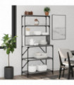 vidaXL Baker's Rack 6-Tier Grey Sonoma 90x40x180 cm Engineered Wood