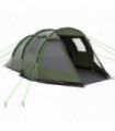 Outsunny 3-4 Persons Tunnel Tent, Two Room Camping Tent w/ Windows, Green