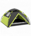 Outsunny 3-4 Man Camping Tent Portable with Bag, Quick Setup, Green