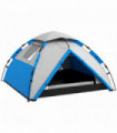 Outsunny 3-4 Man Camping Tent Portable with Bag, Quick Setup, Blue