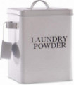 Laundry Powder Storage Tin with Scoop White | M&W