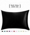 100%Silk Pillowcase Hair Skin, 19 Momme 100% Pure Natural Mulberry Silk Pillowcase Standard Size, Pillow Cases Cover Hidd