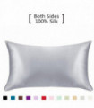 100%Silk Pillowcase Hair Skin, 19 Momme 100% Pure Natural Mulberry Silk Pillowcase Standard Size, Pillow Cases Cover Hidd