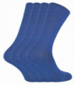 4 PAIRS Ladies Bamboo Crew Socks - CR2 (4-8 UK / Denim)