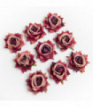 100PCS Artificial Flowers Wedding Decorative Christmas Wreaths Silk Roses Head Wholesale Bridal Accessories Clearance Home Decor