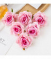 100PC 10CM Wholesale Artificial Flowers for Scrapbook Christmas Home Decor Wedding Garden Rose Arch Fake Silk Head Candy Box