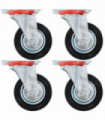 vidaXL 16 pcs Swivel Casters 100 mm