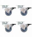 16 pcs Twin-wheel Swivel Casters 50 mm