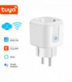 16A Tuya WiFi EU Smart Plug Outlet Power Monitor Wireless Socket Remote Timer Electrical Control For Google Home Alexa Alice