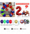 165pcs Large Set Iron Man Spider Man Theme Balloon Arch Boy 1-9st Birthday Party Baby Shower Gender Reveal Decor Supplies