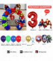 165pcs Large Set Iron Man Spider Man Theme Balloon Arch Boy 1-9st Birthday Party Baby Shower Gender Reveal Decor Supplies